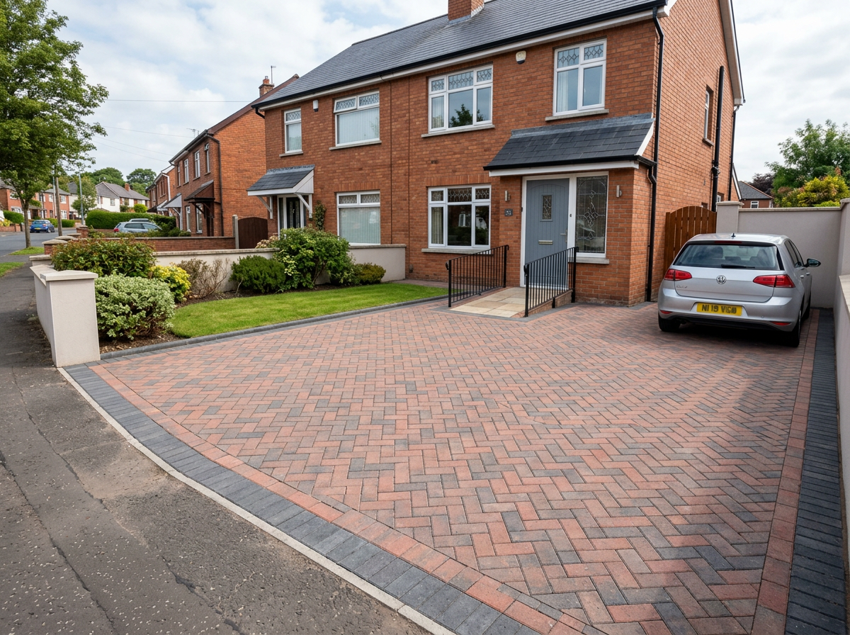 Block paving driveways — APD Landscaping, Northern Ireland