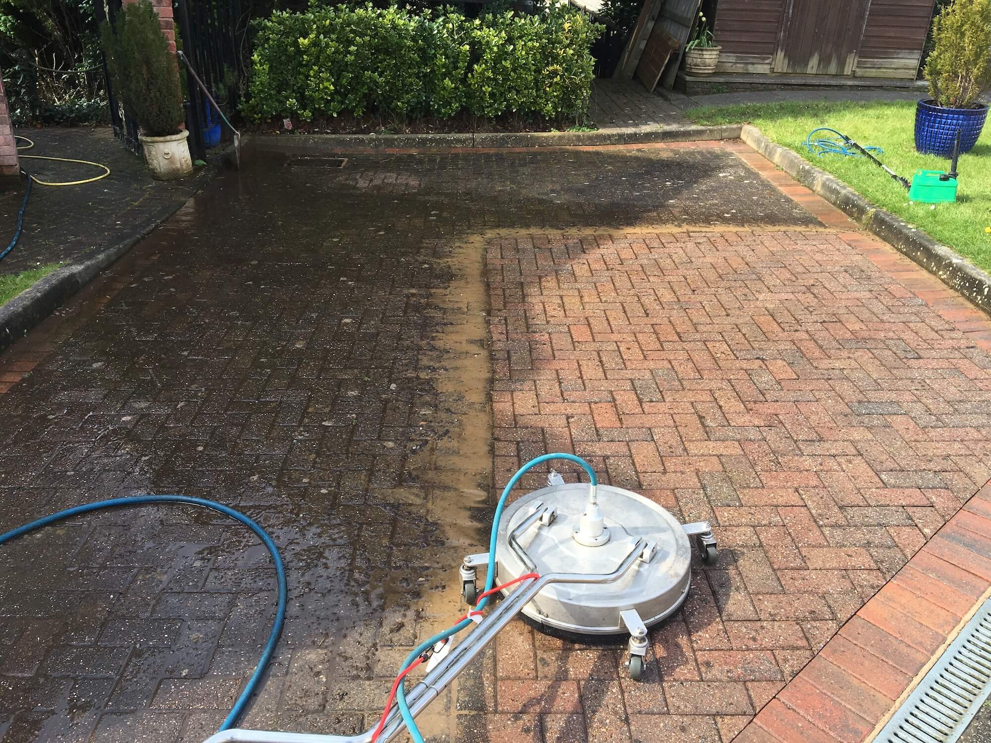 Driveway cleaning & restoration — APD Landscaping, Northern Ireland