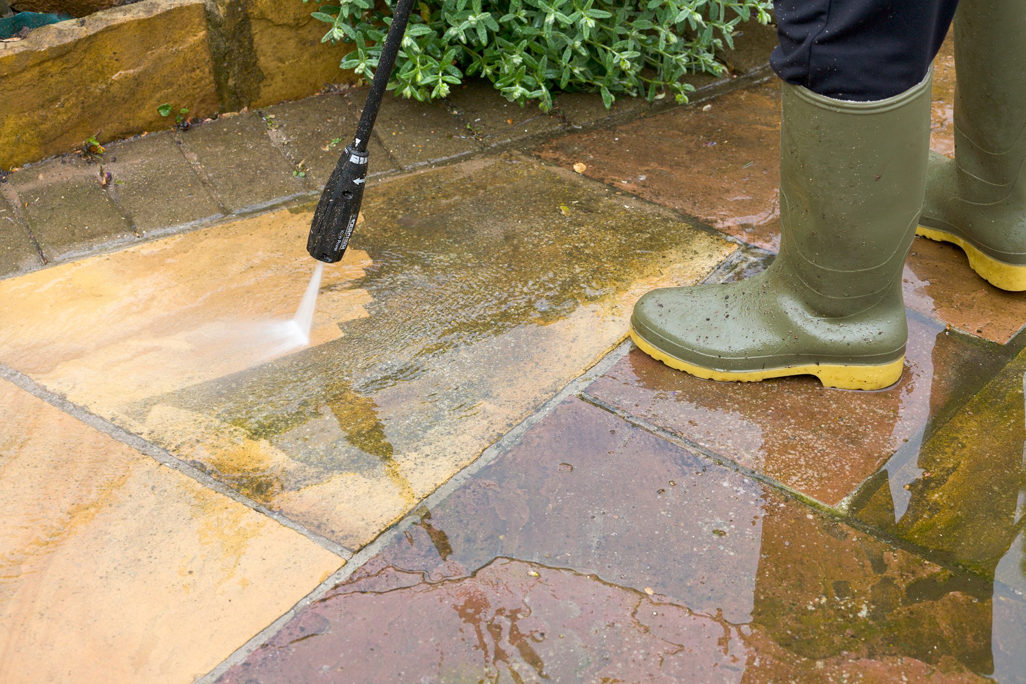 Patio cleaning & restoration — APD Landscaping, Northern Ireland